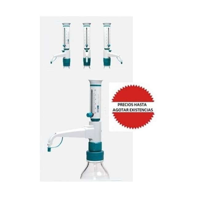 Dispensador analogo 10-100ml PTFE valvula