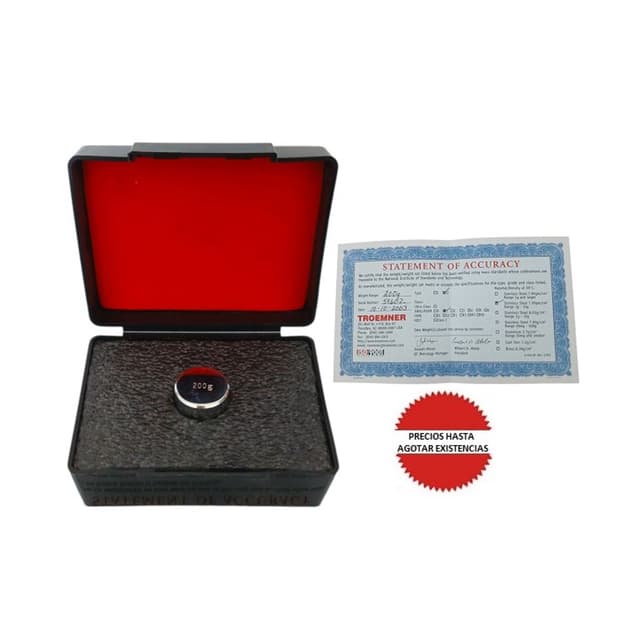 Pesa para calibracion 200g