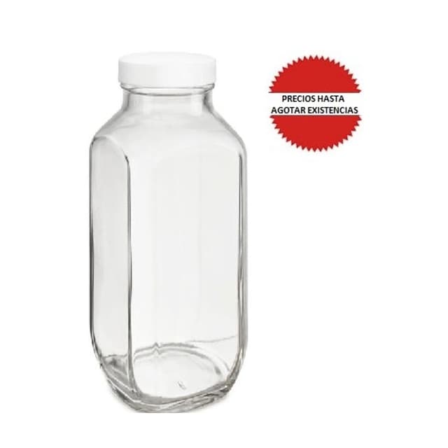 Frasco cuadrado de vidrio 30ml