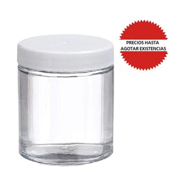 Frasco tarro de vidrio claro 480ml
