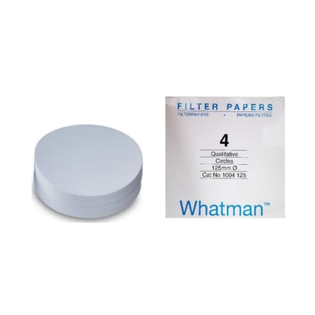 Papel filtro # 4 de 12.5cm