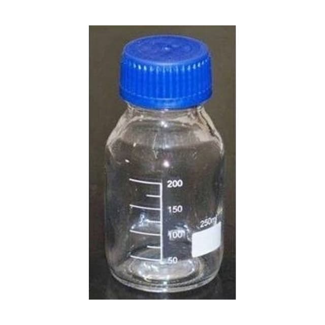 Frasco de vidrio claro graduado 250ml