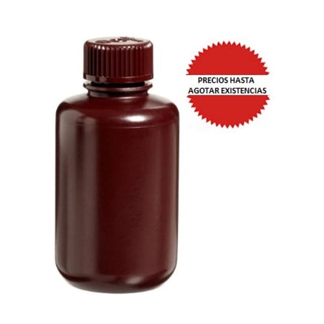 Frasco redondo HDPE ambar 125ml