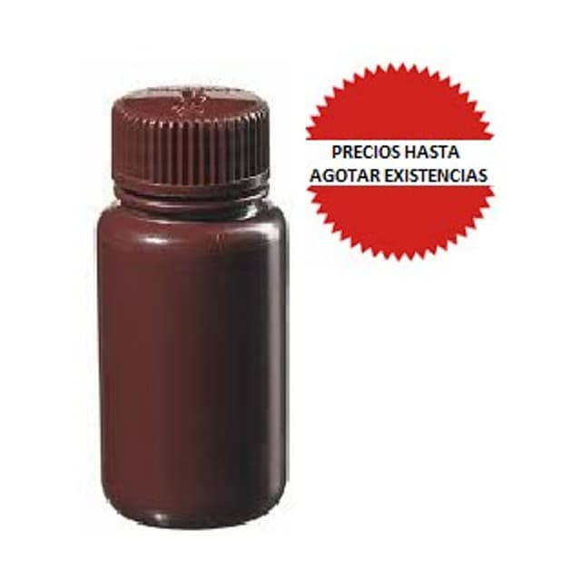 Frasco redondo HDPE ambar 60ml