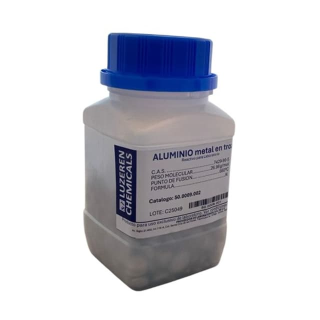 Aluminio metal en trozos 250g