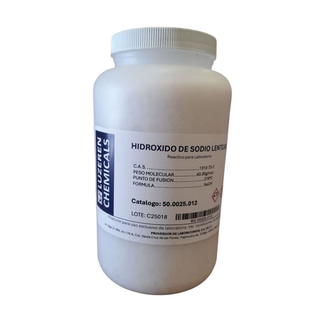 Hidroxido de sodio lentejas 2.5kg