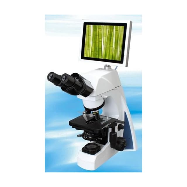 Microscopio digital biologico con tablet