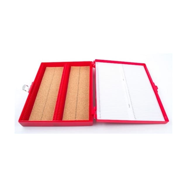 Caja PP para 100 Portaobjetos