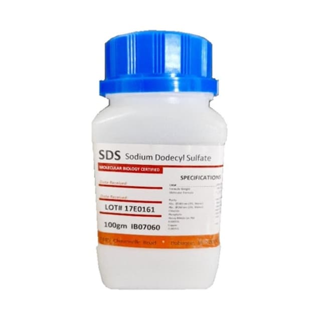 SDS : dodecil sulfato de sodio 100g