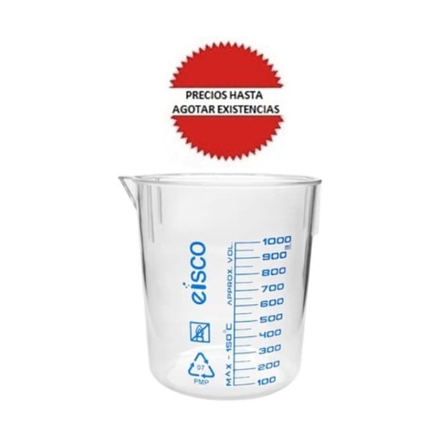 Vaso de precipitado de TPX 1000ml