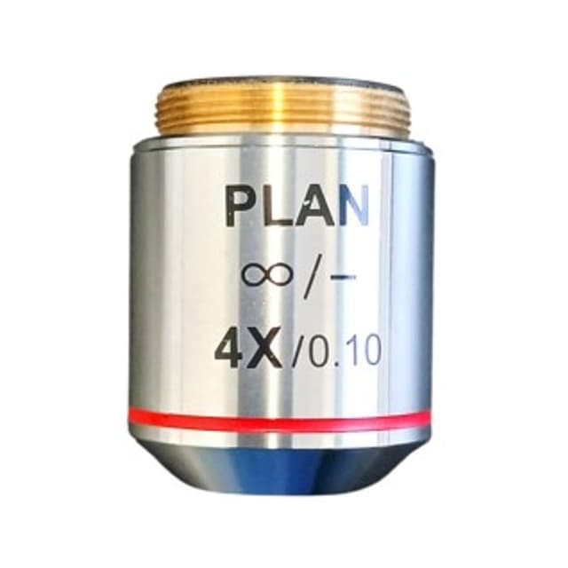 Objetivo planacromatico infinito 4X