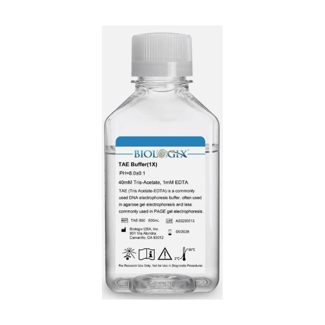 Tae buffer (1X) pH 8.0 para Electroforesis