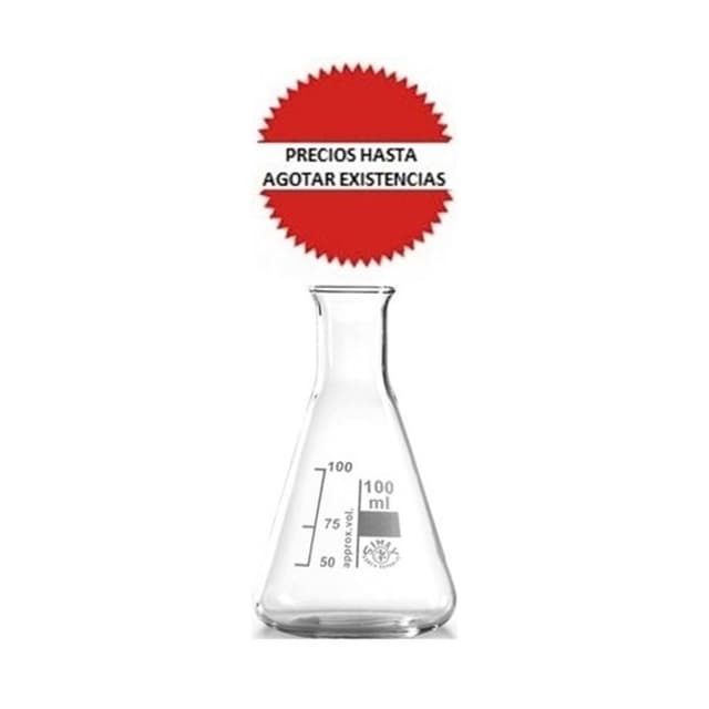 Matraz erlenmeyer vidrio boro 100ml