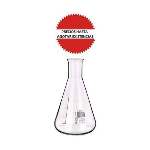 Matraz erlenmeyer vidrio boro 1000ml