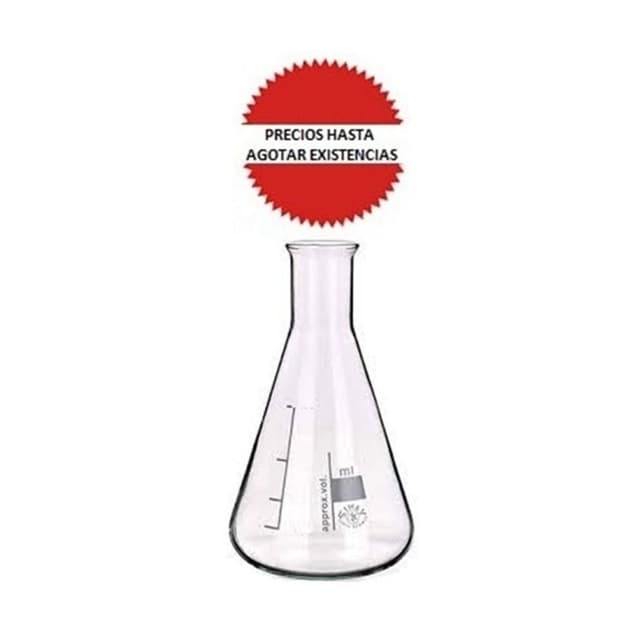 Matraz erlenmeyer vidrio boro 2000ml