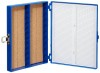 Caja PP azul para 100 Portaobjetos  Heathrow