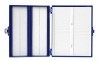 Caja de plastico azul para 100 Portaobjetos  Heathrow