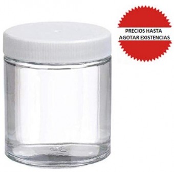 Frasco tarro de vidrio claro 480ml Fisher Scientific