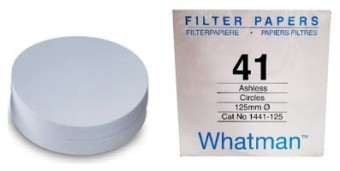 Papel filtro # 41 de 12.5cm WHATMAN