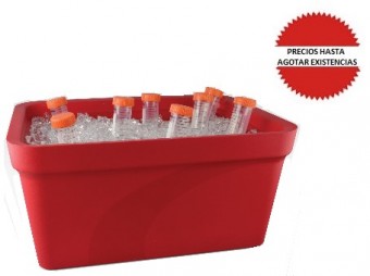 Bandeja de plastico para hielo 9L roja BEL-ART