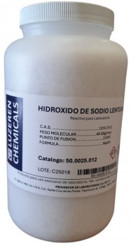 Hidroxido de sodio lentejas 2.5kg LUZEREN CHEMICALS