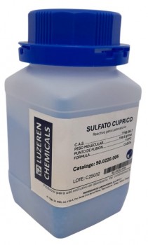 Sulfato cuprico 500g LUZEREN CHEMICALS