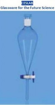 Embudo de separacion con llave PTFE 1L CESLAB
