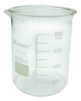 Vaso de vidrio boro 3.3 de 800ml Luzeren