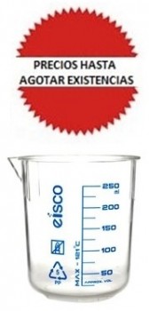 Vaso de precipitado de TPX 250ml EISCO