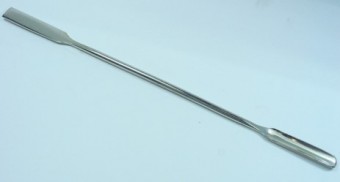 Espatula doble plana y acanalada 150mm Luzeren