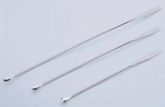 Microespatula plana y cuchara SS 150mm Luzeren