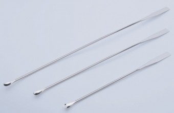 Microespatula plana y cuchara SS 185mm Luzeren