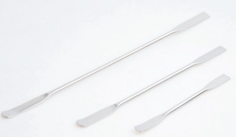 Espatula doble redondo -cuadrado SS 220mm Luzeren