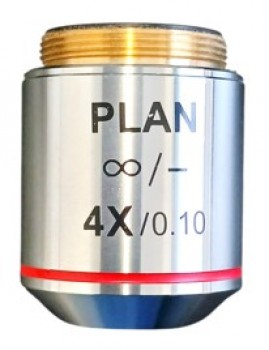 Objetivo planacromatico infinito 4X Luzeren