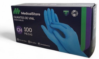 Guantes de nitrilo azul sin polvo Luzeren